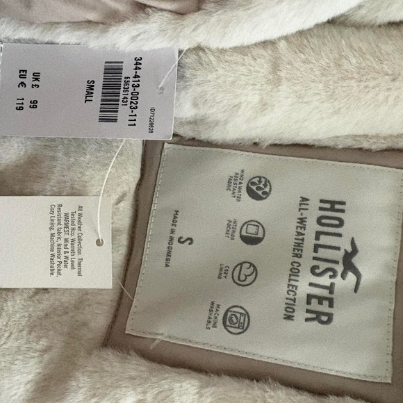 Hollister Women's Light Beige All Weather Faux Fur Lined Parka - Picture 5 of 6